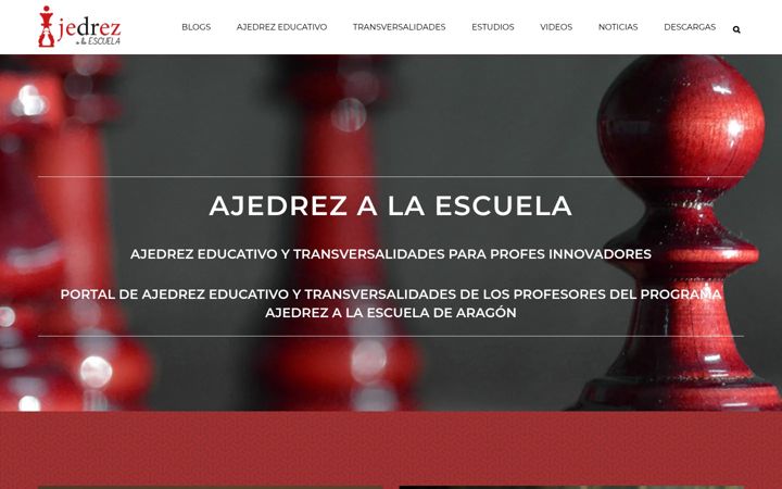 Screenshot ta' ajedrezalaescuela.eu