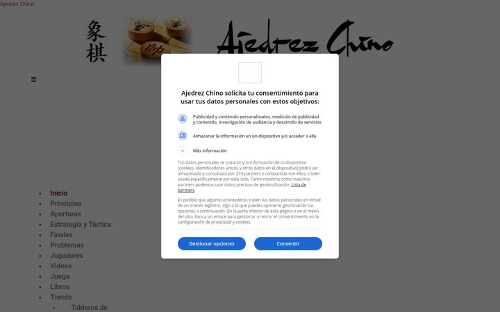 Screenshot ta' ajedrezchino.es