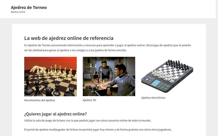 Screenshot of ajedrezdetorneo.com
