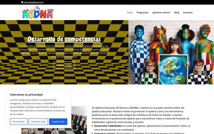 Screenshot ta' ajedrezeducativo.es