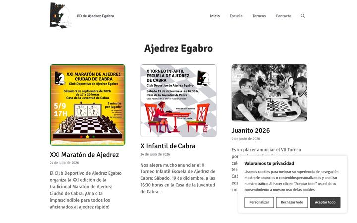 Screenshot of ajedrezegabro.es