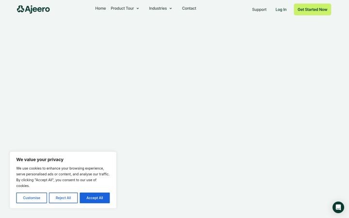 Screenshot of ajeero.com