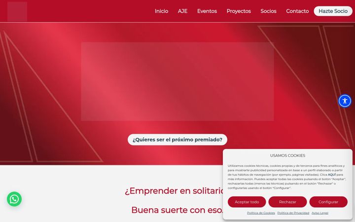 Screenshot of ajeextremadura.com
