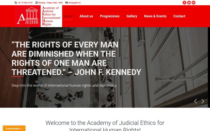 Screenshot of ajeihr.ch
