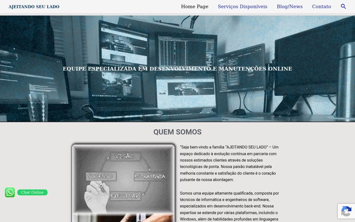 Screenshot ta' ajeitandoseulado.com.br
