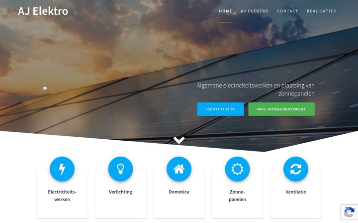 Screenshot of ajelektro.be