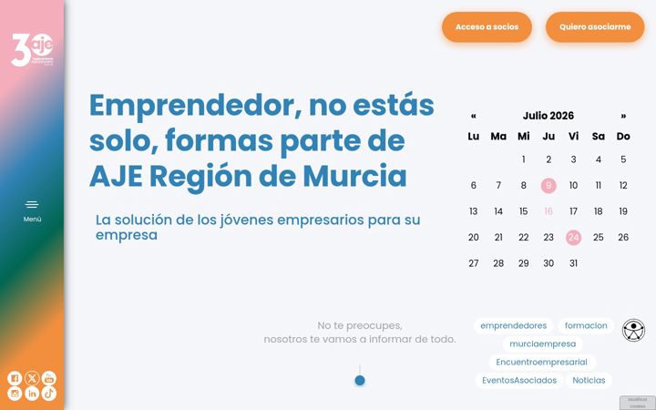 Screenshot of ajeregiondemurcia.com