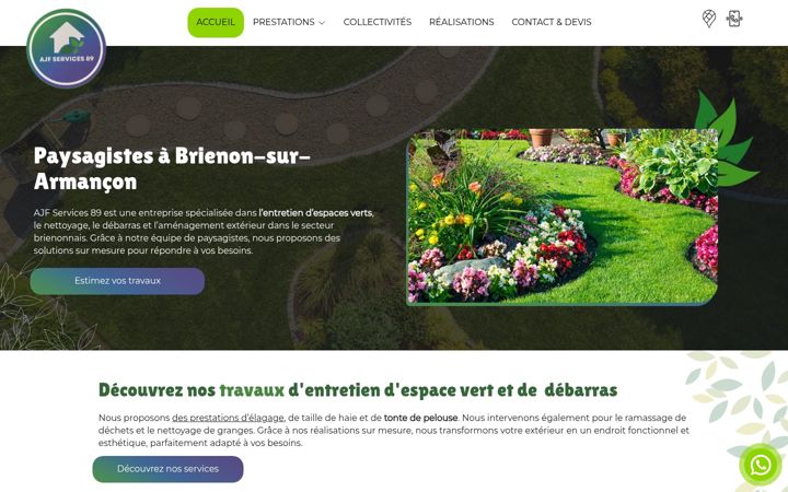 Screenshot of ajfservices89.fr