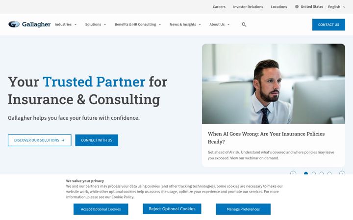 Screenshot van ajg.com