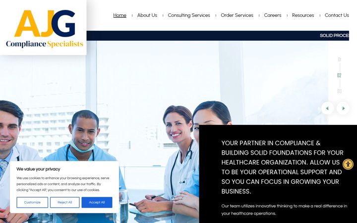 Zrzut ekranu ajgbusinessmanagementservicespc.com