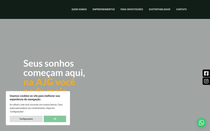 Screenshot of ajgincorporacoes.com.br