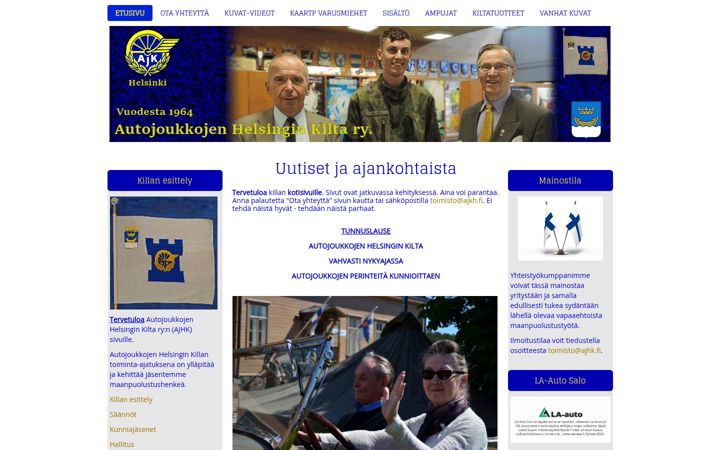 Screenshot of ajhk.fi