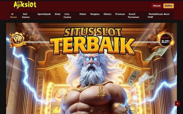 Screenshot of ajikslot.com