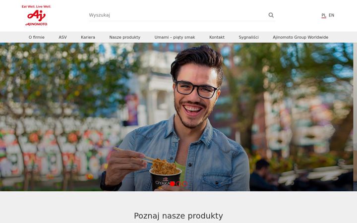 Screenshot of ajinomoto.com.pl