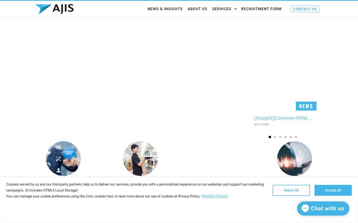 Screenshot of ajis.com.sg