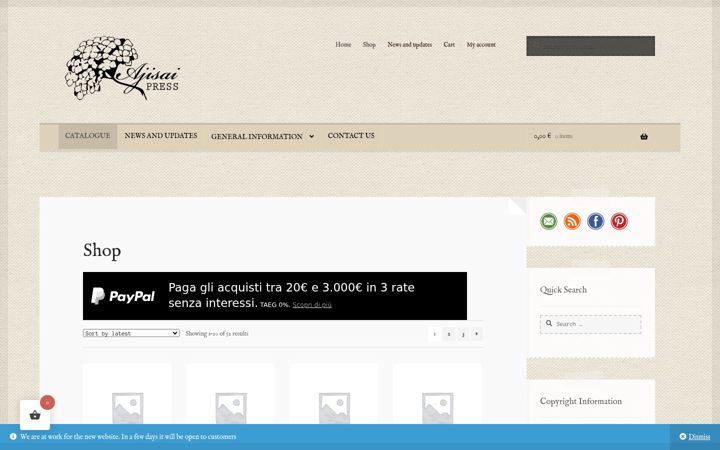 Captura de pantalla de ajisaipress.com