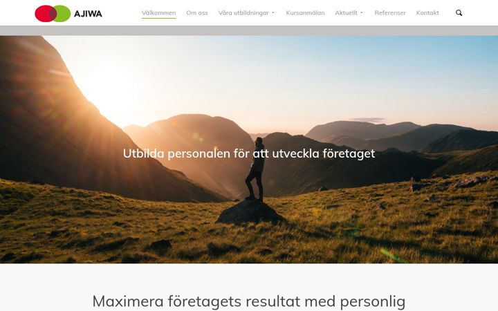 Screenshot of ajiwa.se