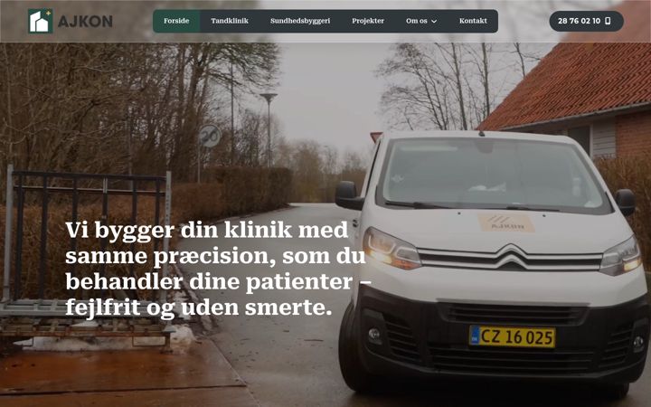 Screenshot di ajkon.dk