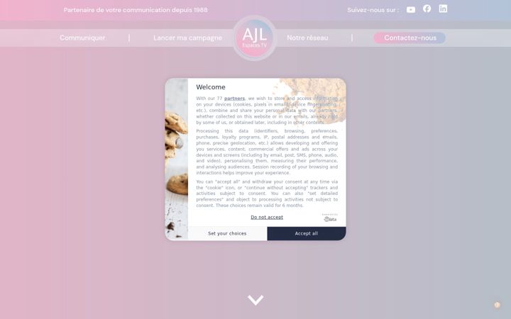 Screenshot of ajlespacestv.com