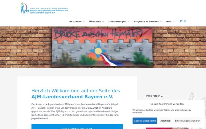 Screenshot of ajm-bayern.org
