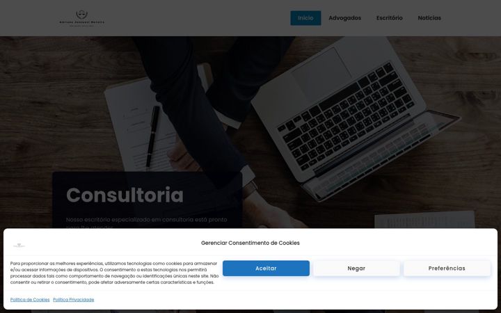 Екранна снимка на ajmadvogados.adv.br