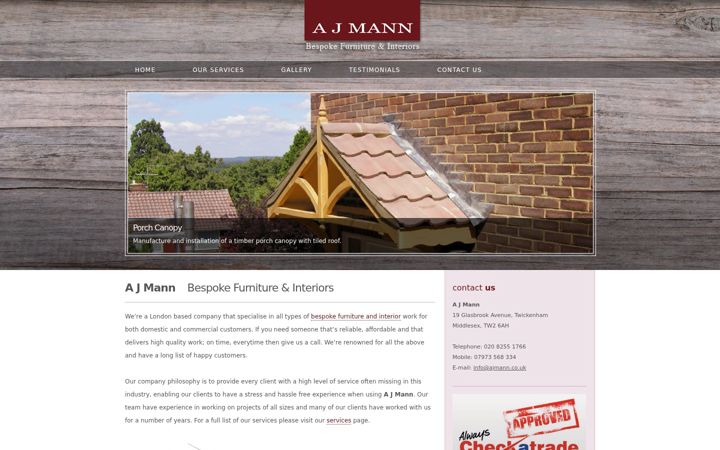 Screenshot of ajmann.co.uk