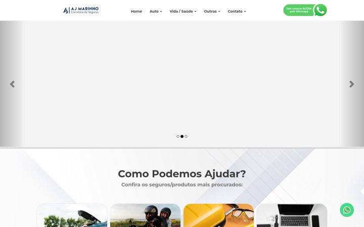 Екранна снимка на ajmarinho.com.br