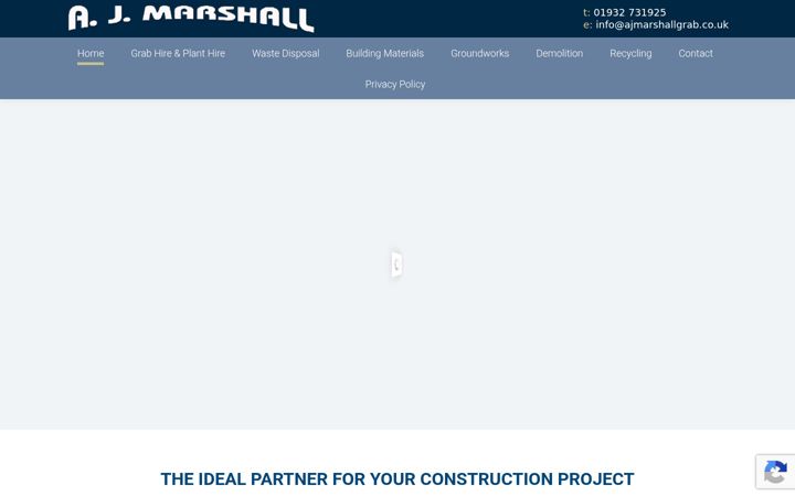 Екранна снимка на ajmarshallgrabandplant.co.uk
