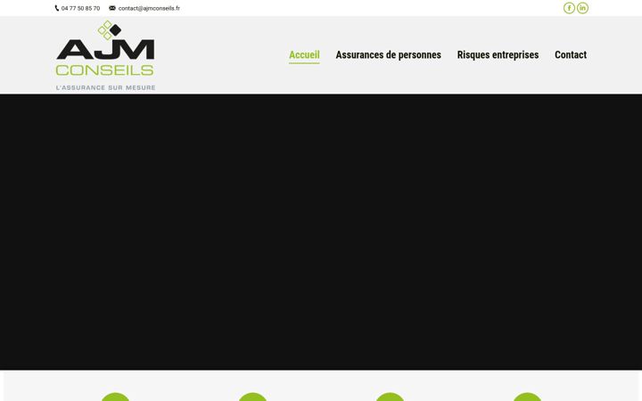 Screenshot of ajmconseils.fr