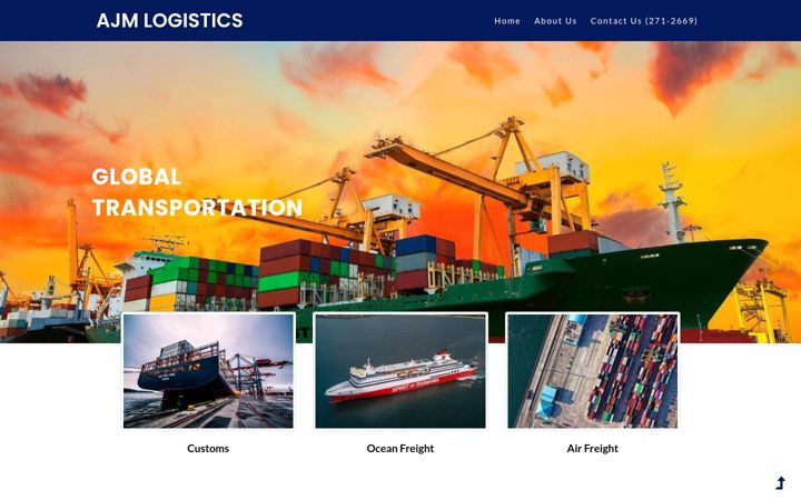 Screenshot of ajmlogisticsglobal.com