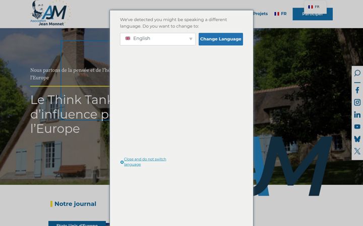 Screenshot of ajmonnet.eu