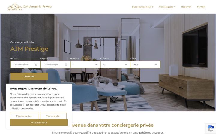 Captura de pantalla de ajmprestige.com