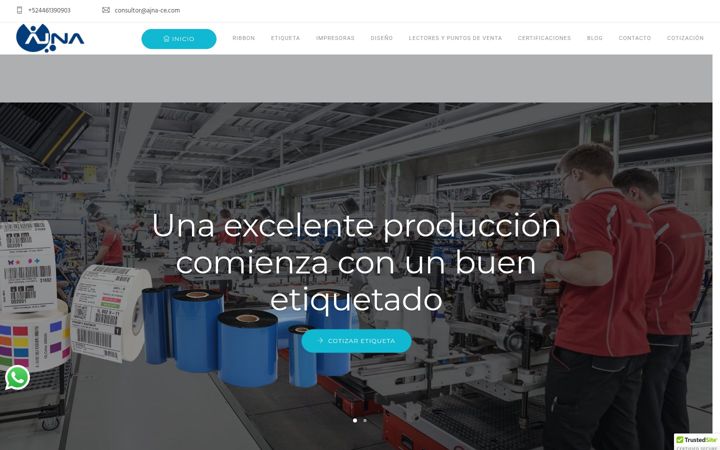 Captura de pantalla de ajna-ce.com