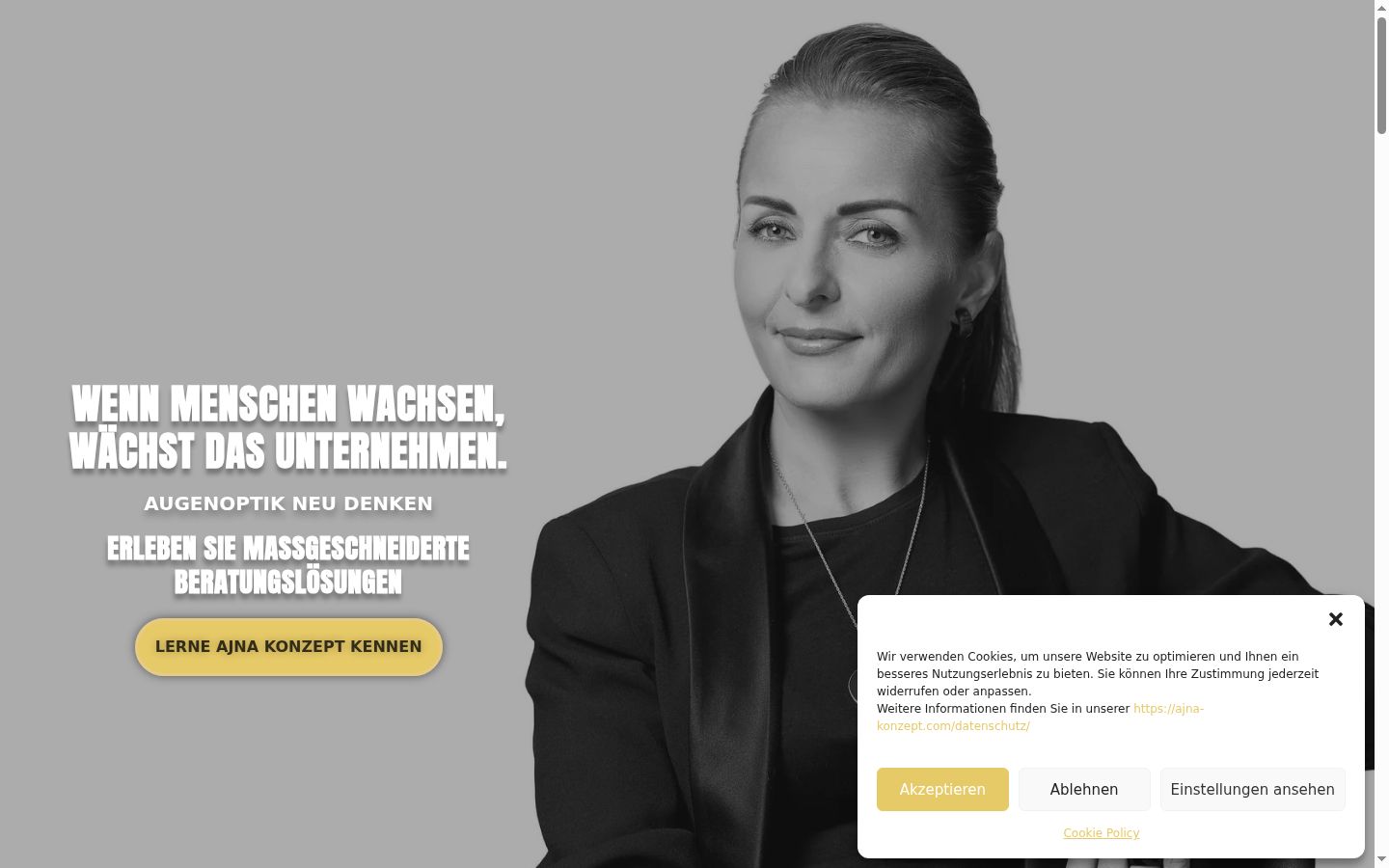 Sutikimo reklamjuostės, rodytos prieš bet kokią sąveiką, ekrano kopija