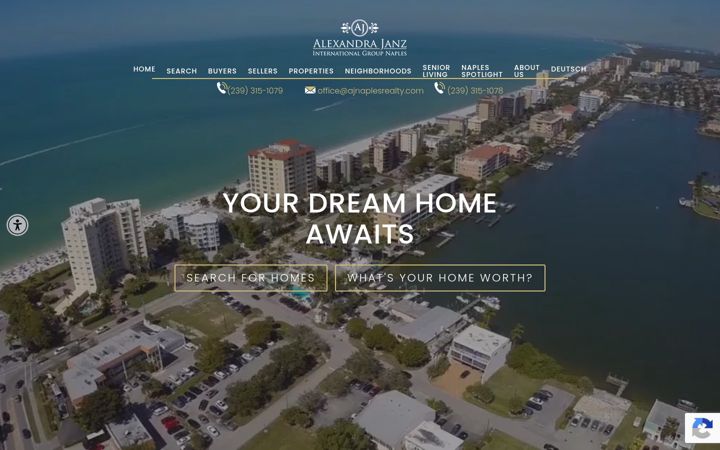 Captura de pantalla de ajnaplesrealty.com