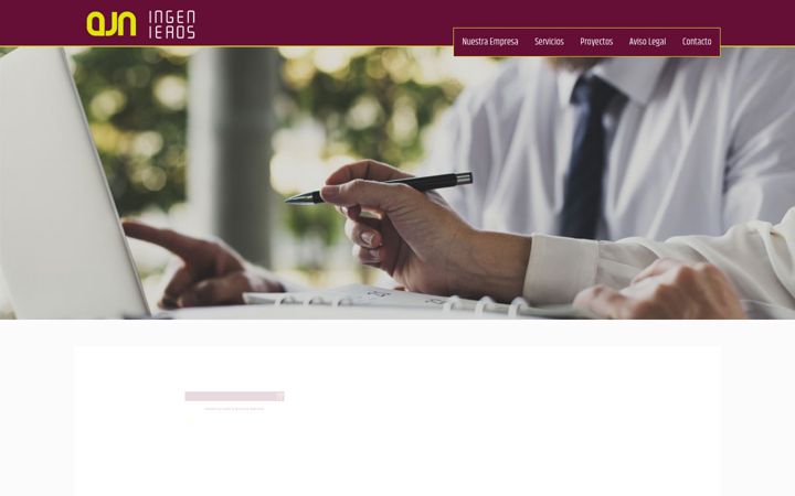 Screenshot of ajningenieros.es