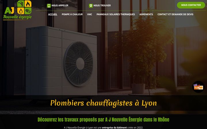 Screenshot of ajnouvelle-energie.fr