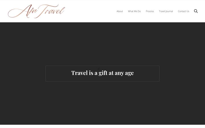 Screenshot of ajntravel.com
