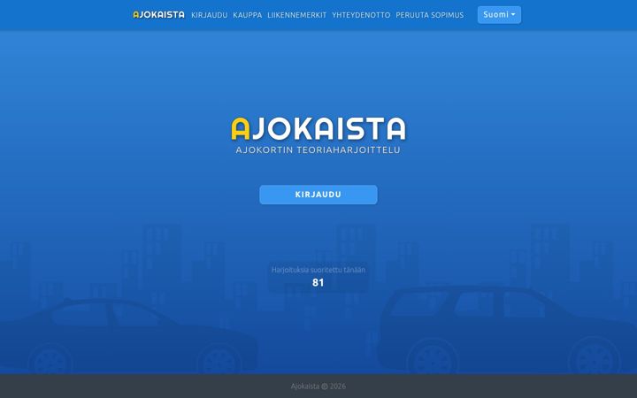 Screenshot of ajokaista.fi
