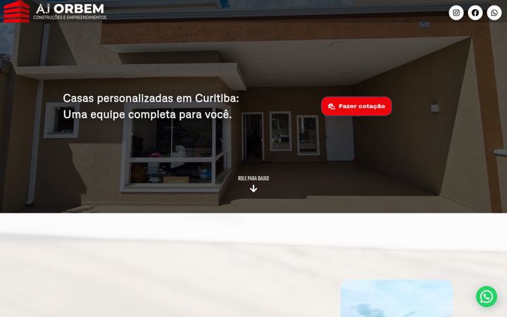Ekrano kopija ajorbem.com.br