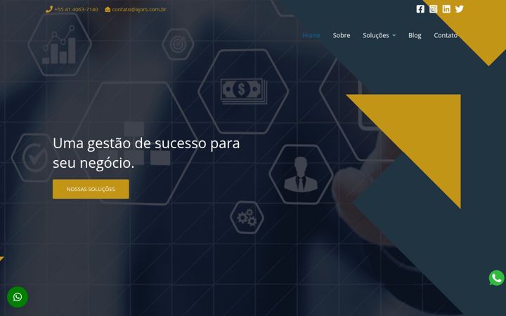 Screenshot of ajors.com.br
