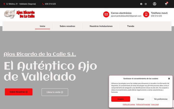 Екранна снимка на ajosricardodelacalle.com