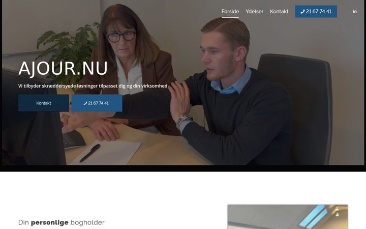 Screenshot of ajour.nu