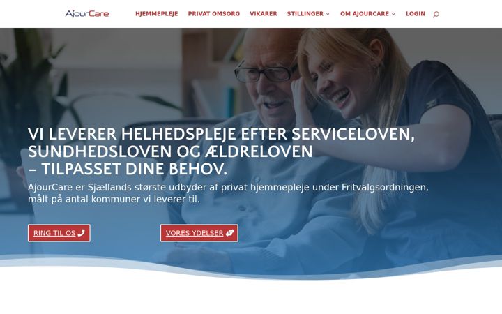 Ekrānuzņēmums no ajourcare.dk