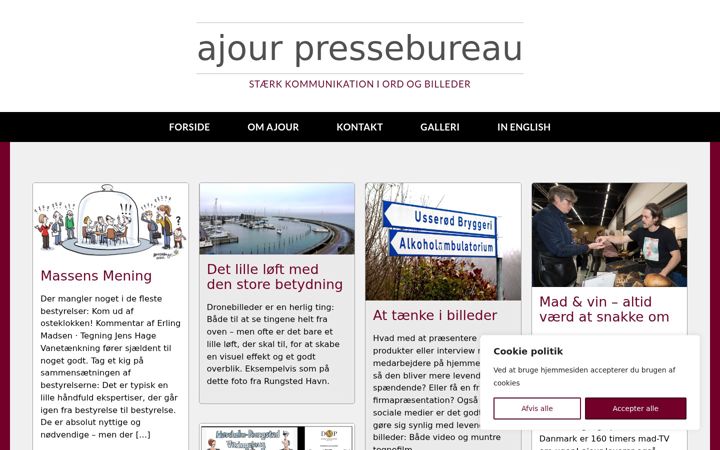 Screenshot of ajourpress.dk