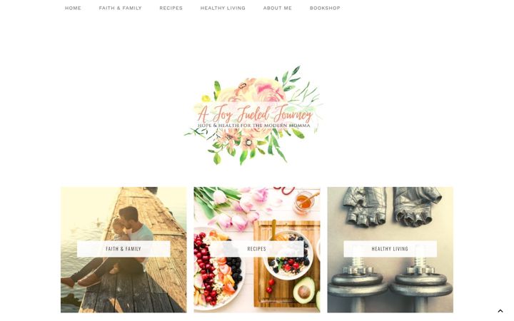Екранна снимка на ajoyfueledjourney.com
