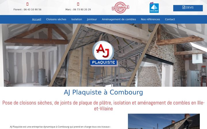 Screenshot of ajplaquiste.fr