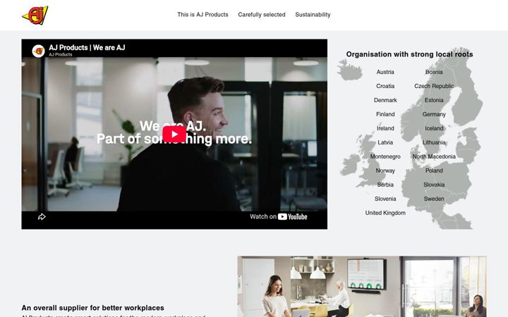 Screenshot of ajproducts.com