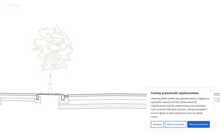 Screenshot of ajprojektkrakow.pl