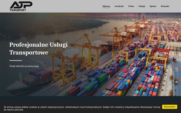 Screenshot of ajptransport.pl